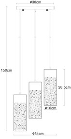 Globo 21005-3H - Luster na lanku CROCKY 3xE27/40W/230V