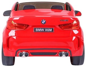 RAMIZ ELEKTRICKÉ AUTÍČKO BMW X6 - DVOJMIESTNE - ČERVENÉ - 2 x 12V / 120W / 20000RPM - 12V/10 Ah - 2023