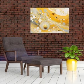 Obraz - Abstraktné pozadia so zlatým dekorom (90x60 cm)