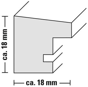 Hama rámček drevený OSLO, čierny, 15x20 cm
