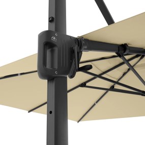 Doppler LIFE 300 x 400 cm – výkyvný záhradný slnečník s bočnou tyčou