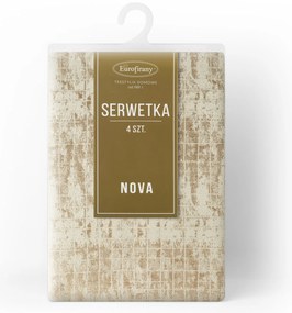 SADA 4 KS PRESTIERANIE NA STÔL ALINA 30X40 CM BÉŽOVÁ