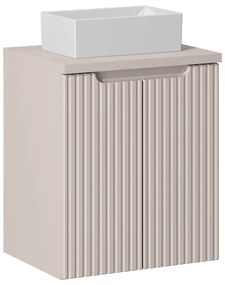 Závesná skrinka Nova Cashmere Gaja I s doskou 50 cm kašmírová