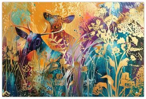 Obraz - Abstraktná maľba prírody (90x60 cm)