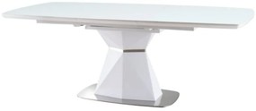 Rozkladací jedálenský stôl 160-210 cm Cecelia (biela + biela) (pre 8 a viac osôb). Vlastná spoľahlivá doprava až k Vám domov. 1050067