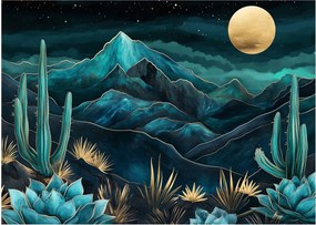 Obraz - Tyrkysová noc (70x50 cm)