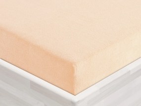 Froté napínacie prestieradlo FR-021 Púdrové 160 x 200 - výška 20 cm