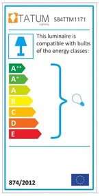 Závesné svietidlo v zlatej farbe so skleneným tienidlom ø 15 cm Efe – Opviq lights