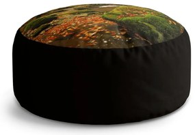 Taburet Circle most v lese, tmavo zelená