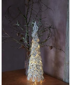 SIRIUS LED svetlo na stromček, strieborné, 43 cm