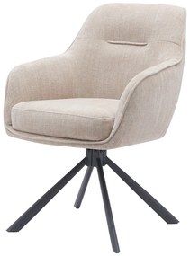 Krémovobiele čalúnené jedálenské kreslá v súprave 2 ks Avola – Unique Furniture