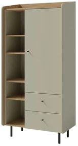 Meblar Skriňa do detskej izby Alesio AE5 - zelená