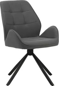 Jedálenská stolička Orinoco, šedá látka%