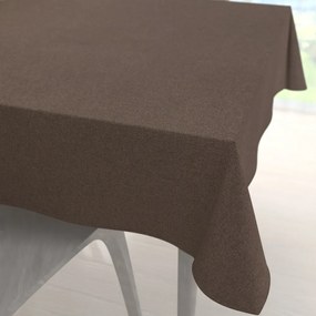 Biante Veľký dekoračný štvorcový obrus BKR-504 Hnedý 160x160 cm