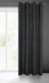 ZATEMŇOVACÍ ZÁVES NA KRÚŽKOCH MILO 140X250 CM ČIERNA