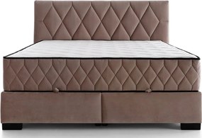 Posteľ Reve 180x200 cm, tmavo ružová látka