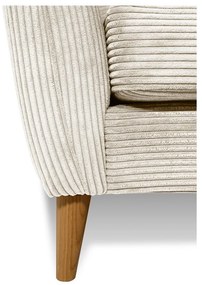 Biele menčestrové kreslo Paris – Scandic