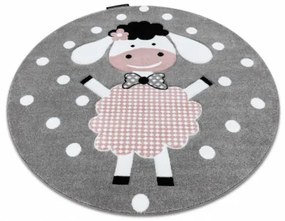 Koberec KRUH PETIT DOLLY sivý