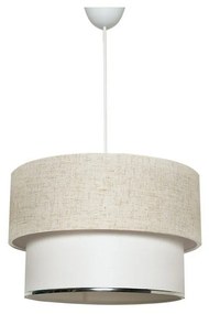 Závesný lustr TM121 krémová, biela