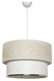Závesný lustr TM121 krémová, biela