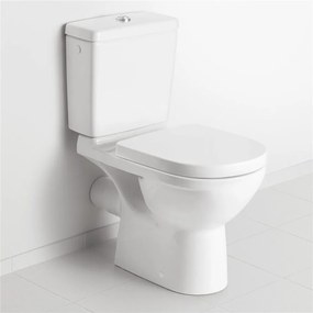 VILLEROY &amp; BOCH O.novo WC misa kombi s hlbokým splachovaním, zadný odpad, 360 x 670 mm, biela alpská, 56611001