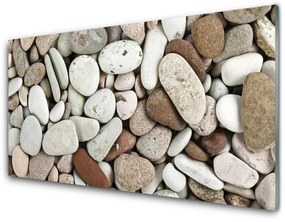 Skleneny obraz Kamene dekoračné kamienky 140x70 cm