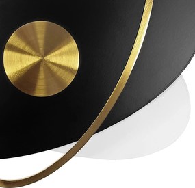 Toolight Toolight, LED nástenné svietidlo 8W APP1432-CW, čierna-zlatá-biela, OSW-03500