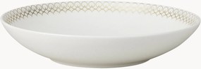Hlboké taniere z kostného porcelánu Jade, 6 ks