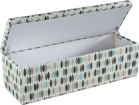 Truhlica čalúnená farba produktu béžová látka vzorované