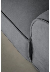 Sivá rohová pohovka (pravý roh/do tvaru "U") Flex Felix – Miuform