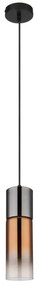 Globo 21000HG - Luster na lanku ANNIKA 1xE27/25W/230V pr. 10,5 cm čierna/medená