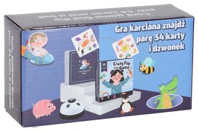 KIK Kartová hra nájdi pár 54 kariet a zvonček