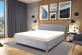 Posteľ Bali 180x200 cm, holubia sivá látka