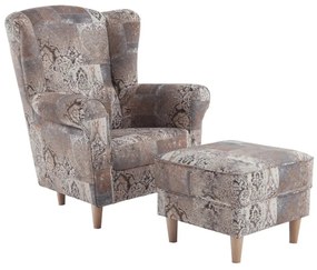 Kreslo s taburetom ASTRID Tempo Kondela