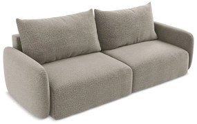 Béžová rozkladacia/s úložným priestorom pohovka 238 cm Kalena – Makamii