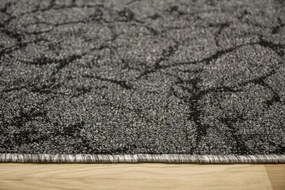 Koberec Marble 75 mramor, sivý / čierny