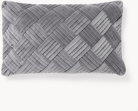 Zamatový poťah na vankúš so štruktúrovaným vzorom Sina