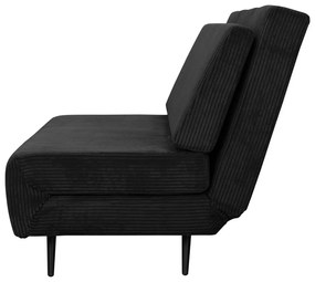 Antracitovosivá menčestrová rozkladacia pohovka 140 cm Mallory – Støraa