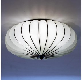 SIRU - Stropné svietidlo ACCADEMIA 3xE27/60W/230V biela/čierna benátske sklo