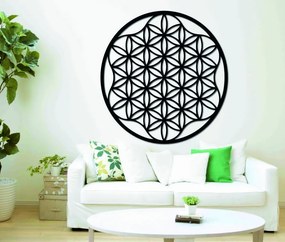 Obraz mandala na stenu z preglejky do 120 cm: Prírodná preglejka - Topoľ  natural Rozmer 50 cm 3964-49819 PR0337