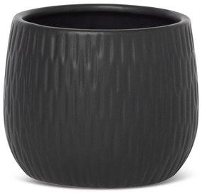 KERAMICKÝ KVETINÁČ (FI) 14X12 CM ČIERNA