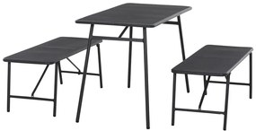 Siena Garden Súprava balkónového nábytku Palma, 3-dielna (2 lavice + stôl)  (100333541)