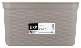 Plastový úložný box s vekom Deco - Rotho