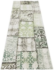 NORTHRUGS - Hanse Home koberce Kusový koberec Beach 103846 Green / Cream / Black – na von aj na doma - 80x150 cm