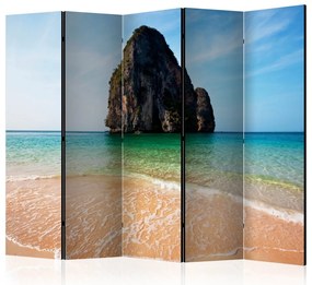 Artgeist Paraván - Rock formation by shoreline, Andaman Sea, Thailand [Room Dividers]