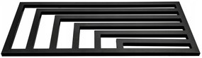 Regnis Kreon Zenit, vykurovacie teleso 1600x550 mm, 721W, čierna matná, KZ160/55/BLACK