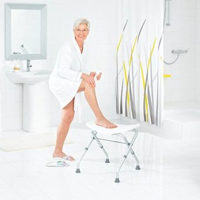 Ridder, Kúpeľňová stolička, sklopná, biela, A0050301