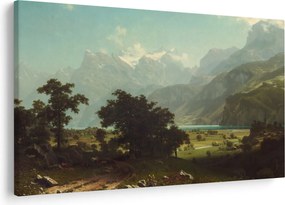 Obraz - Albert Bierstadt, Lake Lucerne, reprodukcia (90x60 cm)