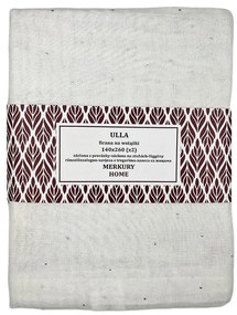 Záclona s provázky Ulla polyester ecru 140x260 Merkury Home II/22