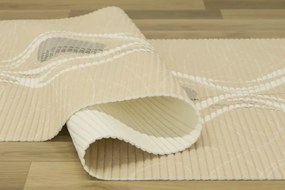 Kúpelňová penová rohož Softy-tex 838 Vlny, béžová